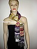 Tolani Zig Zag Yellow Viscose Scarf NEW COLOR FOR SUMMER 2008!